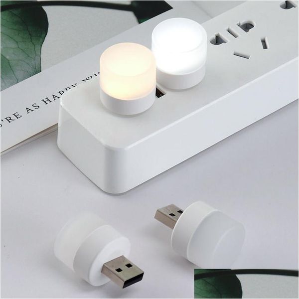 Andere Handy-Zubehör USB-Nachtlichtlampe Tragbare kleine Buch-LED-Rundlampen Augenschutz-Leselichter Home-Beleuchtung Be DHA6Y