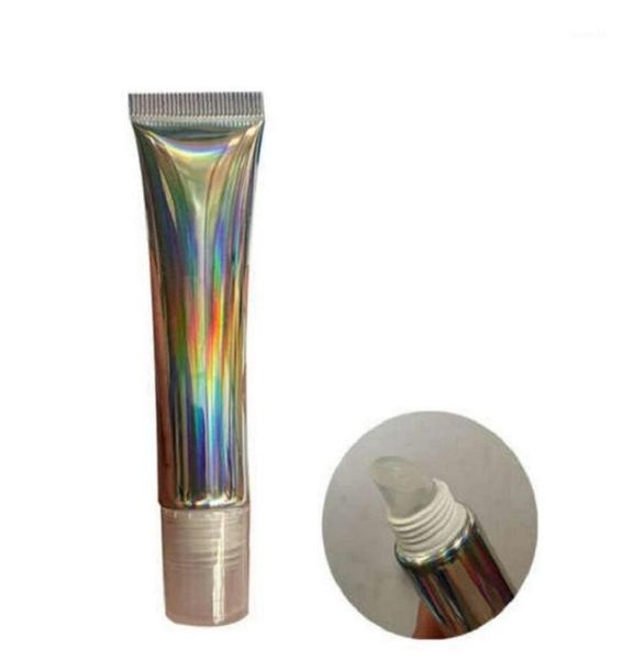 15 ml holografische silberne leere Squeeze-Lipgloss-Tube Kunststoff-Lipgloss-Behälter 20 ml kosmetische Verpackungsflasche 50 Stück17514820