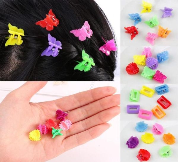 Haarspange für Mädchen, kleine Krallenklammer-Accessoires mit Schmetterling, Jakobsmuschel, quadratischem Kopfschmuck2232012