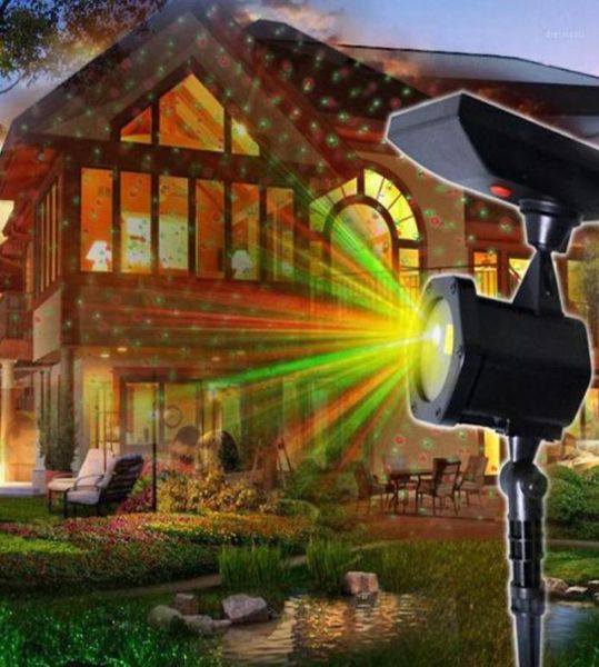 Su Geçirmez Açık Noel Işıkları Lazer Güneş Güç Yıldızı Işık Projektörü LED Çim Lights Tatil Düğün Partisi Dekorasyonu 314985925