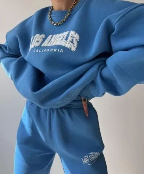 Calças femininas de duas peças 2024 conjuntos femininos hoodies outono inverno com capuz retro moletom moletom com capuz calça pulôver f