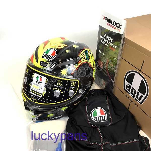 DDTAGV Pista GPR46 Rossi 20th Anniversary Limited Edition Giorno e mese commemorativo Caschi da corsa per motociclisti in fibra di carbonio 0FH5 KZO2