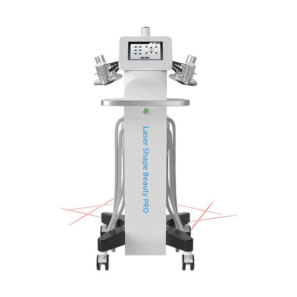 Equipamento de emagrecimento em formato de laser 6D, não invasor, laser 6D + 4 almofadas de resfriamento de circulação de água semicondutoras, função microelétrica