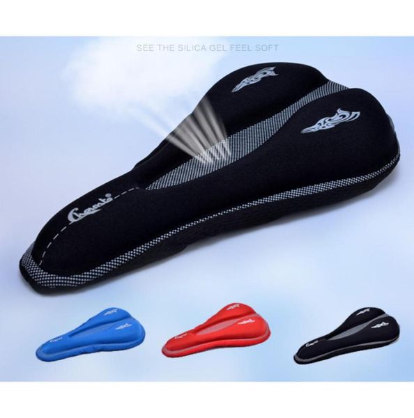 Capa de assento de silicone para ciclismo, capa macia para selim de bicicleta, gel de sílica, capa de assento 3064796