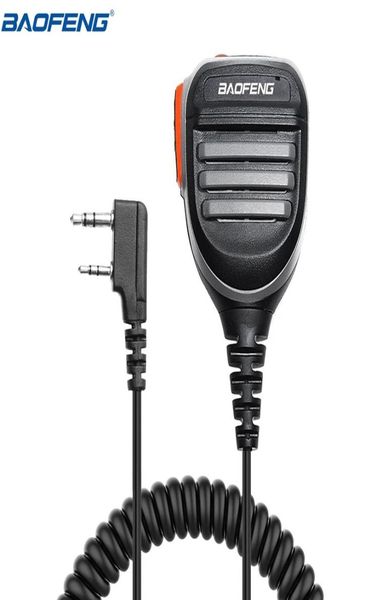 Baofeng walkie talkie à prova d'água ptt, alto-falante de ombro, microfone para tyt uv5r bf888s uv82 uv13 protwo way radio3646257