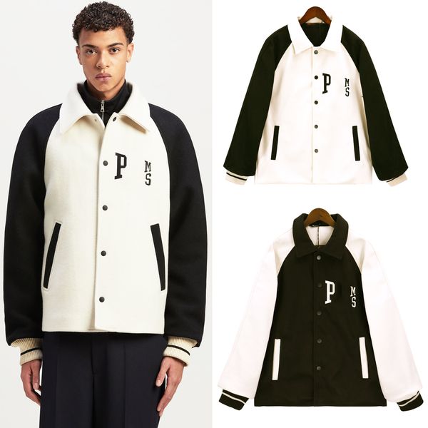 2024ss jaqueta masculina designer moda anjo blusão variedade retro solto beisebol hoodie harajuku bordado roupas de rua unisex casaco
