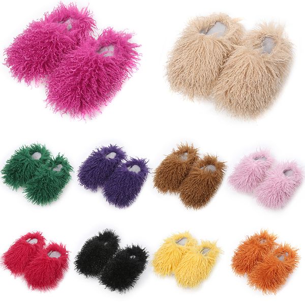 2024 Designer Women Men Scarpe Nuove peluche arredi per la casa Slipisti di cotone caldo versatile adorabile inverno 36-49 grandi dimensioni