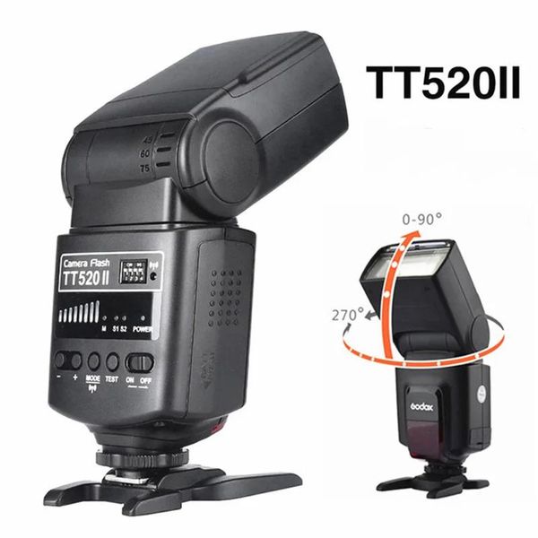 Аксессуары Godox Tt520 Ii Flash Tt520ii со встроенным беспроводным сигналом 433 МГц + триггер вспышки для цифровых зеркальных камер Canon Nikon Pentax Olympus