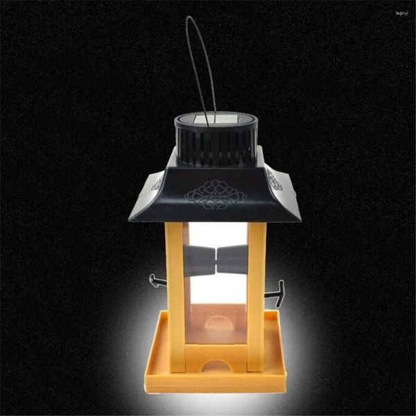 Other Bird Supplies Solar Light Feeder Feeding Station Large Capacity Food Container Memorial