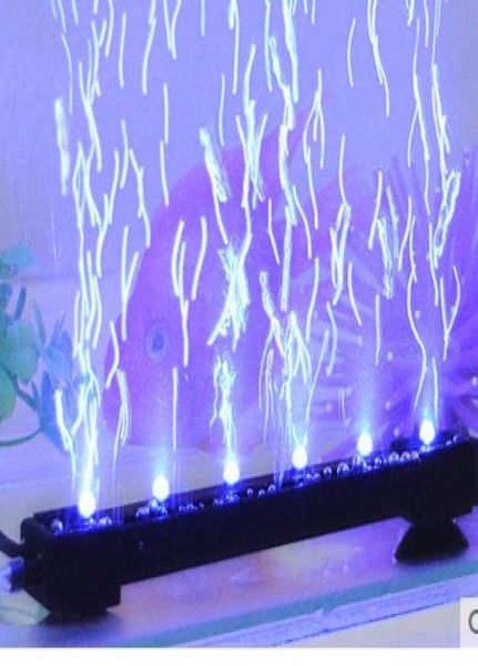 Luci per acquario led Acquario illuminazione impermeabile colorata bolla di colore luce subacquea lampada decorativa pompa ad aria 2W4492167