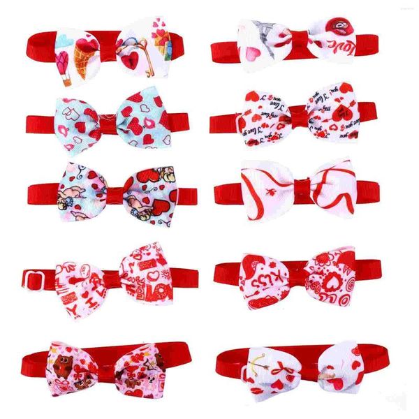 Collari per cani Papillon per animali Collare per gatti Cravatte regolabili Collana per San Valentino Catena Bowknot Forniture piccole