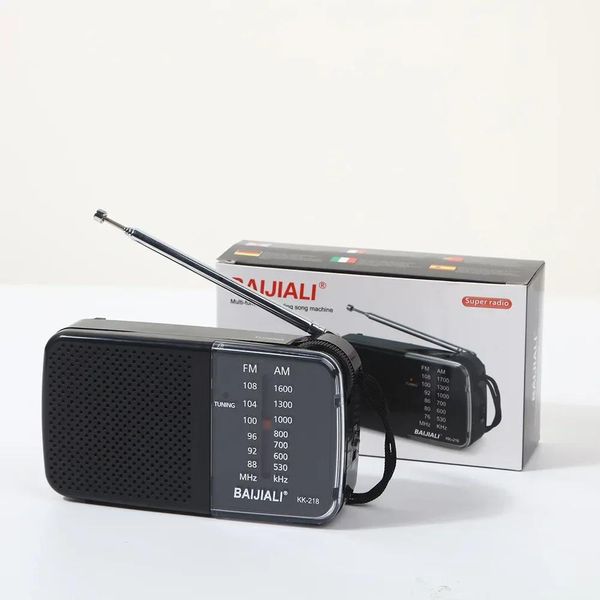 Radio Old Fashion Radio Multifunzione Mini Pocket Radio Ricevitore altoparlante Antenna telescopica Ricevitore radio Supporto AM/FM Lettore MP3