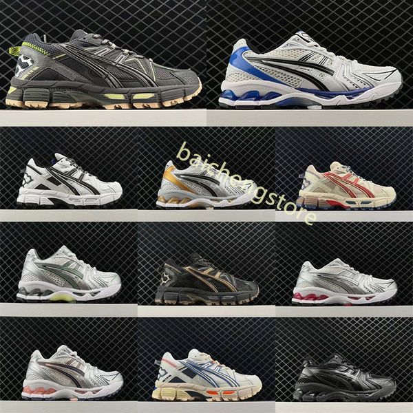 gel kahana 8 14 kahana8 kahana14 Feather Grey Cream Nero Metallic Plum Midnight Classic Red Monaco Blue Dark Grape Piquant Orange uomo donna scarpe da corsa L5