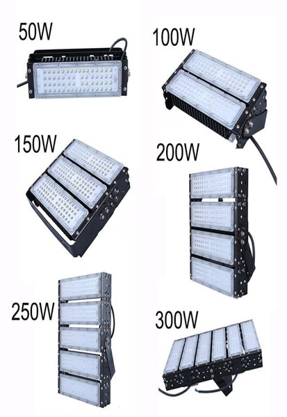 Luzes de túnel 50W 100W 150W 200W 250W 300W SMD3030 Módulo de holofote Fin Dissipação de calor à prova d'água IP65 branco fresco para rodovia P1317724