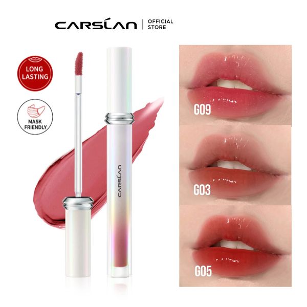 CARSLAN Espelho Água Lip Gloss Plumper Essência Tint Doce Beijo Hidratante de Longa Duração Não Pegajoso Brilho Batom Cosméticos 240111