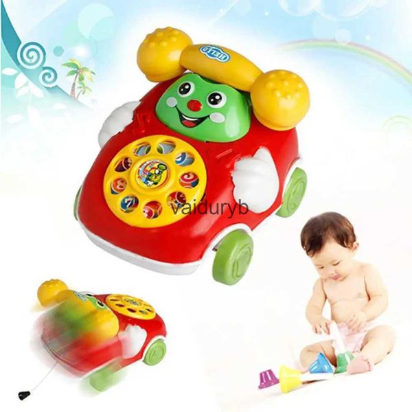 Carvaiduryb Baby Musik Sound Spielzeug Baby Kinder niedlich pädagogische Entwicklung Cartoon Lächeln Gesicht Spielzeug Telefon