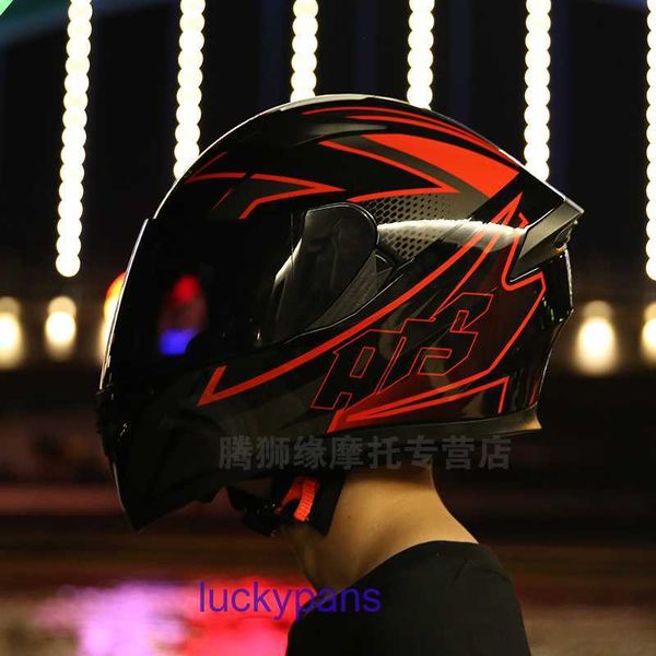 Nuovo Casco AGV da Uomo Standard Nazionale Certificato AGV3C e Caschi Integrali da Moto da Donna Grigio Auto Elettrica da Guida Invernale Blu 9XR9