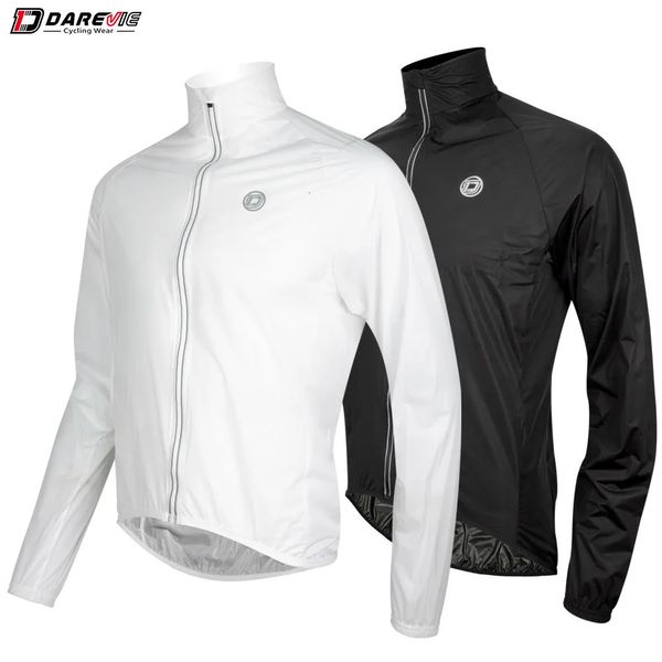 DAREVIE Impermeabile da ciclismo Uomo Ultraleggero Estate Lungo Donna Cappotto da pioggia da ciclismo Pieghevole riflettente Impermeabile Cappotto da pioggia ad asciugatura rapida 240112