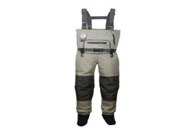 Men039s Vissen Steltlopers Jacht Borst Waadvogel outdoor Ademende Kleding Waden Broek Waterdichte Kleding overalls kous foot3746733