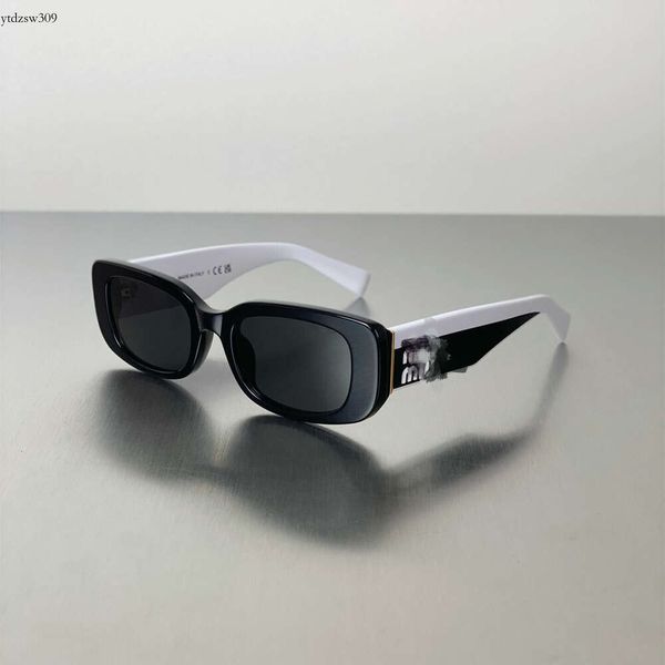 Новинка 2024 года, MIU 08y Panda, черно-белые солнцезащитные очки с УФ-защитой, популярные в Instagram, для женщин