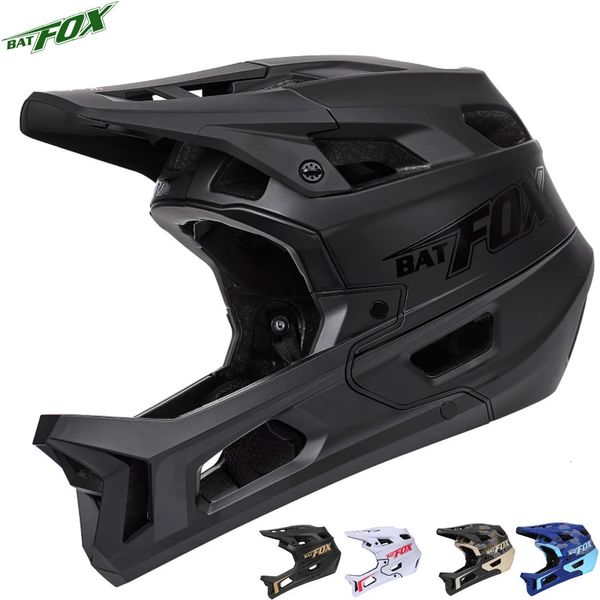 BATFOX Integralhelm MTB Downhill Fahrradhelm Erwachsene Männer Frauen Fahrradhelm DH Helm für Mountainbike Helm Integralhelm240111