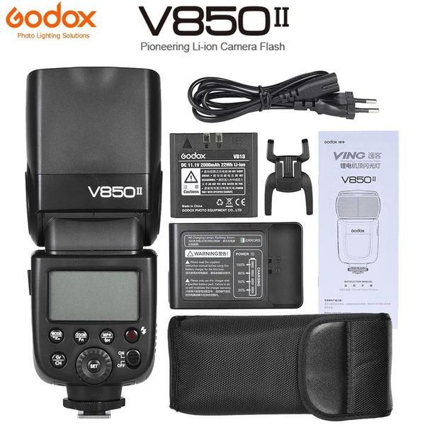 Аксессуары Godox V850ii Gn60 Off Camera 1/8000s Hss Flash Speedlite 2,4g Wireless X System Liion Battery для Canon Nikon Sony Dslr Cameras