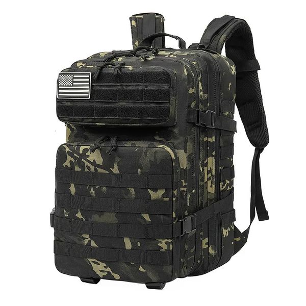 50л большой емкости мужской армейский военный тактический рюкзак в мягкой обложке открытый водонепроницаемый камуфляжный жук походные сумки для кемпинга и охоты 240111