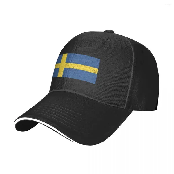 Ball Caps İsveç bayrak sevgilisi hediye klasik tişört beyzbol kapağı plaj gezisi moda bobble şapka komik erkekler şapka kadınlar kadın