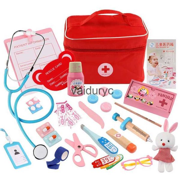 Tools Workshop Pretend Play Doctor Set Çocuklar İçin Set Ldren Hemşire Doktor Oyuncak Depolama Çantası Stetoskop Tıbbi Kiti Taklit Oyun Oyuncakları Girlvaiduryc için