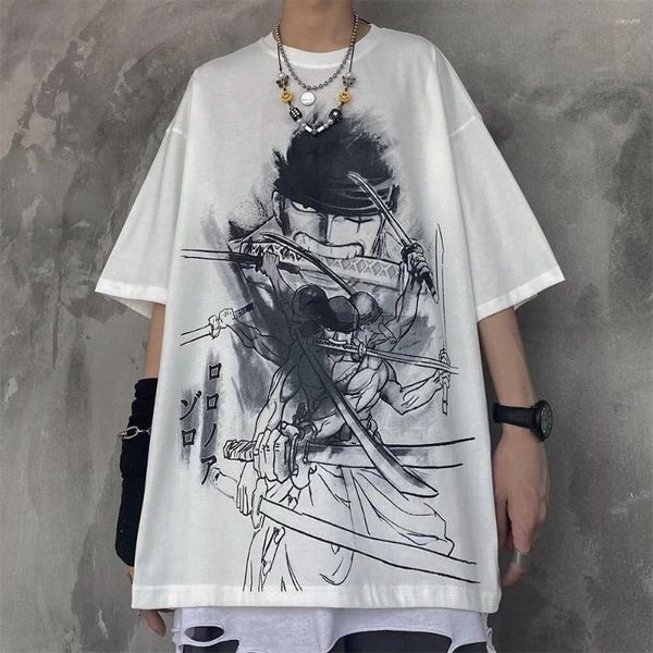 Erkek Tişörtleri Büyük Boy Harajuku Kısa Kollu Tshirt Hip Hop Erkek Gömlek Sokak Giyim Komik Punk Gevşek Tişört Yaz Gotik Kaykay Tops