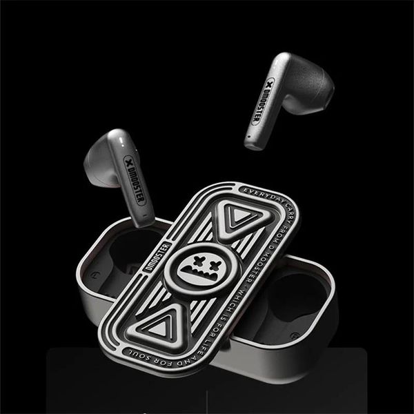 Auricolari DMOOSTER D15 DNC TWS Cuffie Bluetooth Wireless HIFI Auricolare Fidget Spinner Auricolare in metallo Nuovo Sport Uomo Driver Diametro Stile