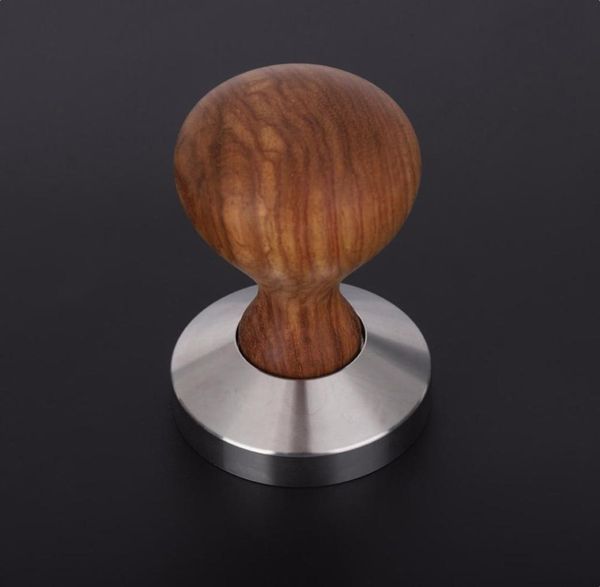 51 53 58mm Manico in palissandro Tamper per caffè Polvere per caffè espresso Martello per pressa piatta Tamper per caffè Grind Grinder Espresso Barista Strumento T6477540