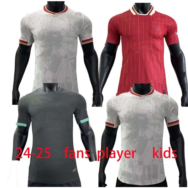 24 25 Jersey de futebol THIAGO Luis Diaz P Futebol M SALAH FIRMINO VIRGIL Shorts jogador camisa maillot de foot kits camiseta home away d fc tracksuit kids