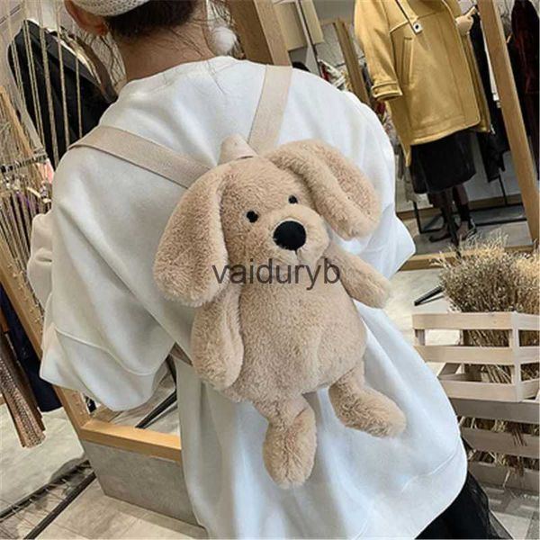 Zaini di peluche Zaino per cani carino Zaino per animali del fumetto Borsa a tracolla farcita morbida Borsa a tracolla ldren Compleanno per ragazze Best Giftvaiduryb