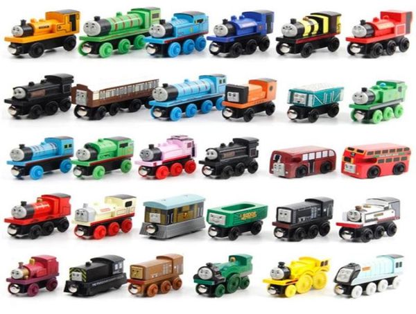 Оригинальные стили Поезда Друзья Деревянная маленькая мультяшная игрушечная машинка Подарите своему ребенку Toys8245929