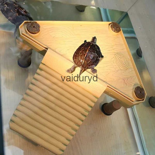 Suministros para reptiles, diseño único, plataforma para reptiles, tortuga, acuario, anfibio, escalera acuática para escalar, suministros para mascotas vaiduryd