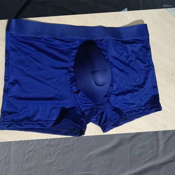 Mutande da uomo in seta di ghiaccio U Pouch senza soluzione di continuità G-String traspirante slip a vita bassa boxer mutandine intimo boxer da uomo solido