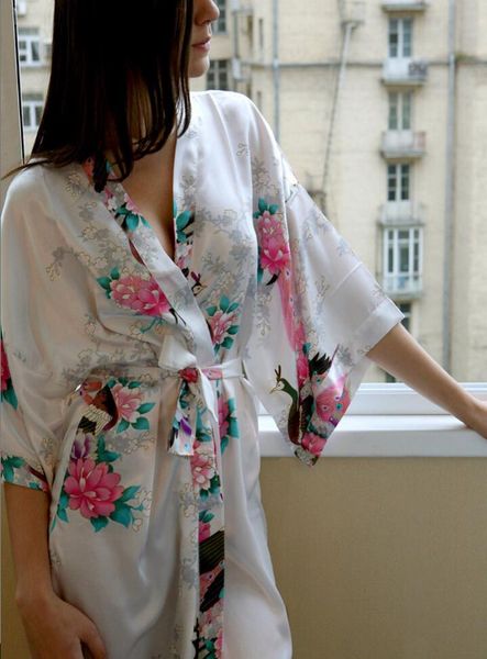 Ganze Frauen Sexy Nachtwäsche Satin Dessous Kimono Seide Frauen Nachtwäsche Lange Nacht Kleider Chinesischen Kimono Frauen Nachtwäsche Pyjama4835315