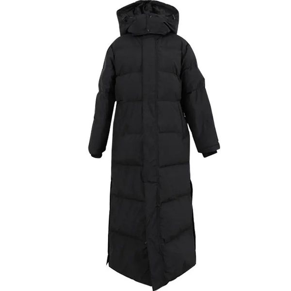 Parka Coat Maxi Lange Winterjacke Frauen mit Kapuze mit großer Dame Dame Windbreaker Mantel -Outwear -Kleidungsstück 240112 gesteppt 240112