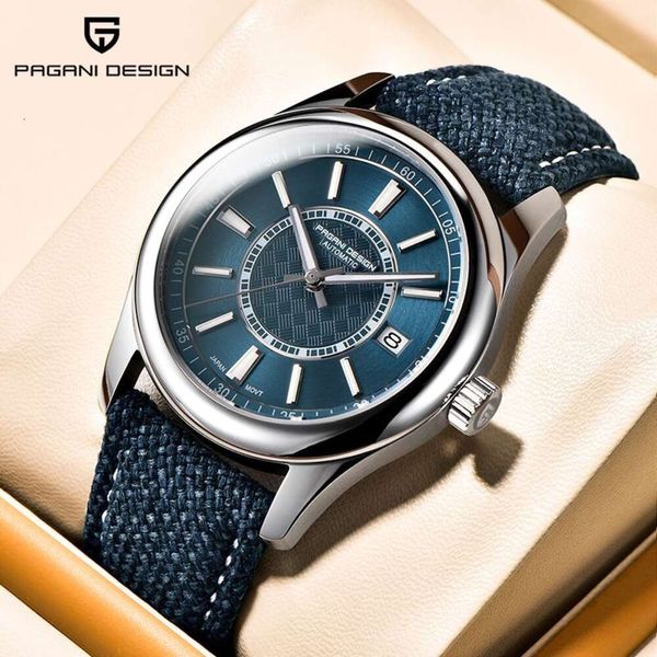 PAGANI SIGN Masculino Automático Mecânico Elegante Luz Noturna Impermeável Minimalista Calendário Relógio mm