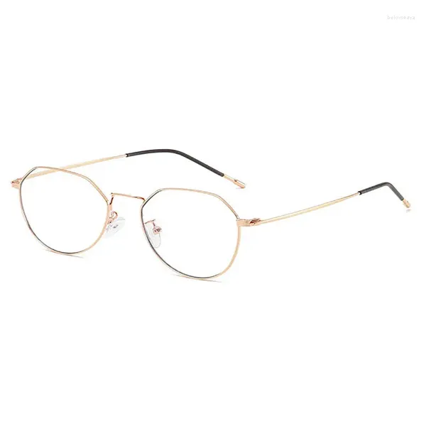 Montature per occhiali da sole Occhiali da computer anti-luce blu e anti-radiazioni Occhiali da vista per miopia con montatura in lega stile donna