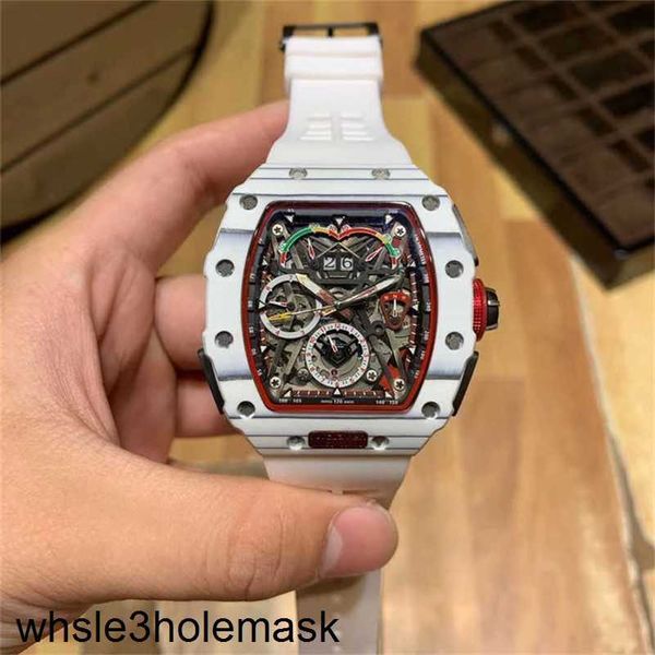 Tempo libero Richardmill Orologi di lusso Business Glow White Mens Multifunzionale Automatico Nastro Marea Tecnologia sportiva