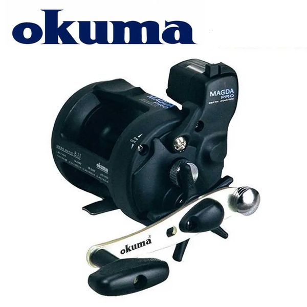 Carretel de pesca OKUMA MAGDA Linecounter DT MA-15DT-T Multirolle Carretel de arremesso de mar 240112