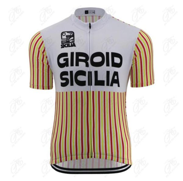 Vestes de course Été Hommes Tour Italie Cyclisme Jersey Rétro Vélo Chemise Vêtements Route VTT Vélo Montagne Court Maglia Ciclismo6271649