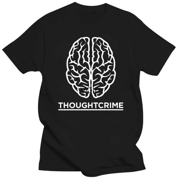 Erkek Tişörtleri Oughtcrime - Mens T -shirt - Orwell 1984 Kitap Okuma Orwellians adını Baskı T Shirt Erkek Kısa Kollu Sıcak Üstler Tshirtyolq