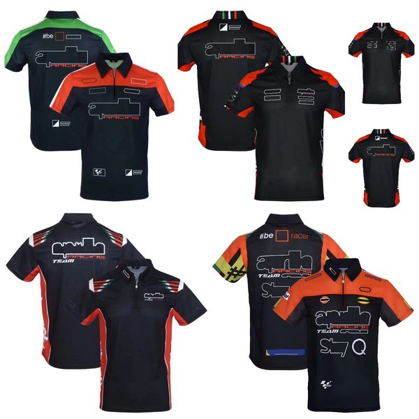 Roupas de cross-country para motocicleta, camisa polo de manga curta para motocicleta, roupas casuais respiráveis de secagem rápida, camisetas de meia manga masculinas e femininas de verão