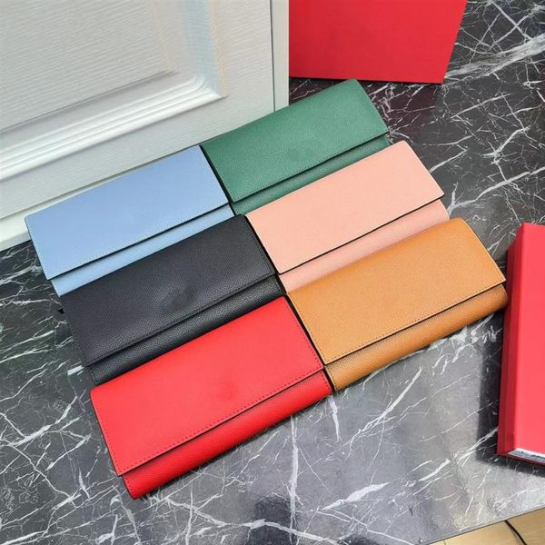 2024 Brieftaschen Coin Pocket HaSp Kartenhalter Geldbags Casual Men Wallet Long Ladies Clutch Telefon Handheld Bag2534