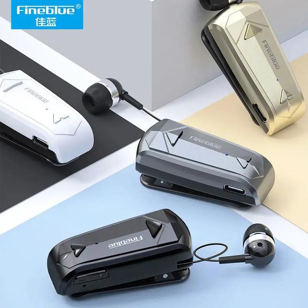 Наушники Fineblue F520 Bluetooth 5.3, выдвижная петличная гарнитура для одного наушника, беспроводные наушники Lotus F920 F910