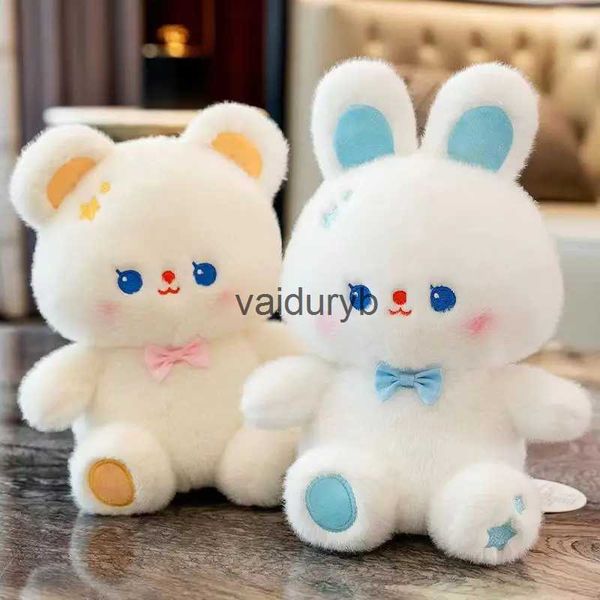 Bambole di peluche Bambola Orsetto Coniglio Bianco Papillon giocattolo per ragazze Peluche Kawaii Peluche Patungvaiduryb