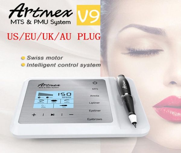 Hochwertige 5-in-1-Funktion Artmex V9 Digitale Permanent-Make-up-Maschine MTS PMU Derma Pen Augenbrauen Lip Eyeline Hautpflege Beauty9745825